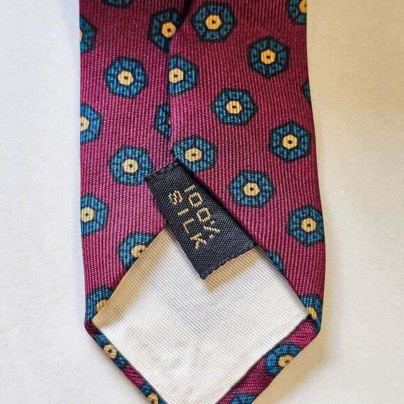 Vintage All Silk by Arden 100% Silk Classic Tie - Picture 5 of 7